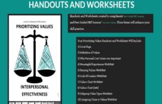 DBT LESSON 4 3 Prioritizing Values Worksheets And Handouts DBT Peer Guided Lessons Etsy