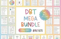 DBT MEGA BUNDLE Dbt Skills Dbt Workbook Therapy Worksheet Counselling Resources Therapy Tools Mental Health Printable Dbt Flash Cards Etsy