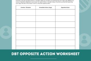 Opposite Action Dbt Worksheet Pdf