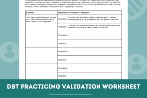 Printable Dbt Validation Worksheet