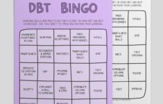 DBT Printables Bingo Worksheet DBT Skills Cheat Sheet LindsayBraman