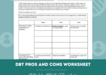 Pros Cons Dbt Worksheet