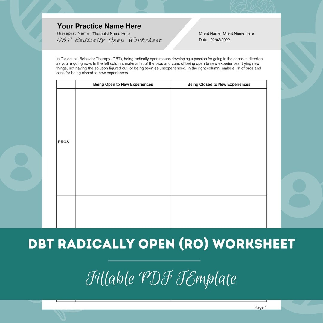 Dbt Worksheets With Directions
