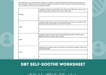Free Printable Dbt Self Soothe Worksheet