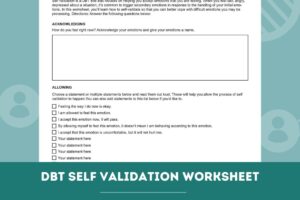 Self Validation Dbt Worksheet