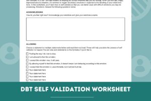 Dbt Self Validation Worksheet Example