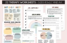 DBT Skills Therapy Worksheets DBT Workbook Dbt Therapy DBT Bundle Therapy Tools Counseling Therapy Resources School Psychologist Etsy