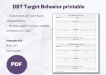 Dbt Target Behavior Worksheet