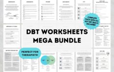 DBT Worksheets Bundle DBT Skills Workbook DBT For Teens And Adults Dbt Coping Skills Psychology Worksheets Therapy Resources Etsy