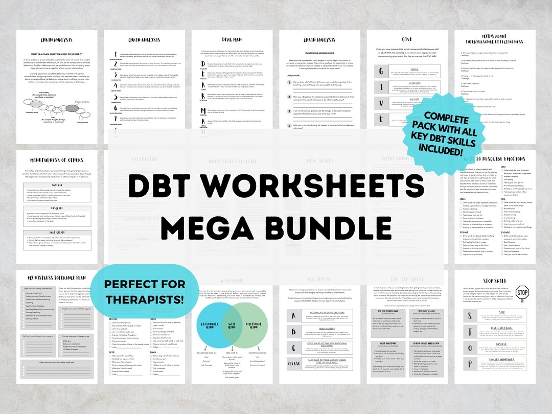 Dbt Worksheets Bundle