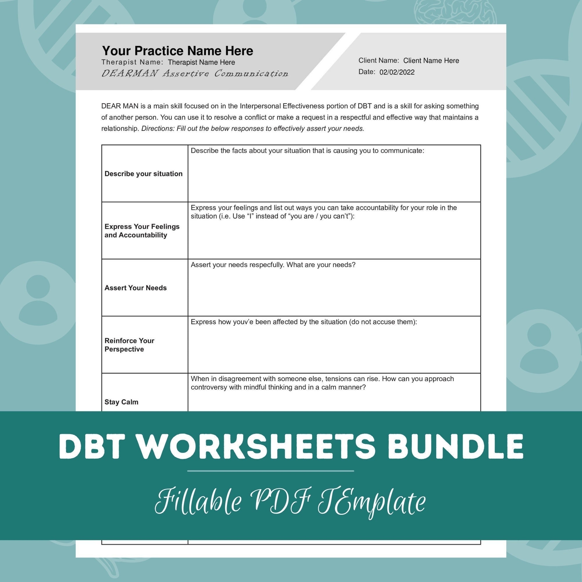 Printable Pdf Dbt Worksheets