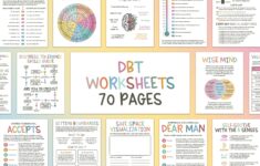 DBT Worksheets DBT Skills DBT Workbook Therapy Worksheets Therapy Tools Counselling Resources School Psychologist Therapist Office Etsy
