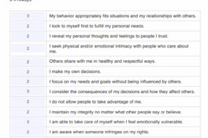 Dbt Boundaries Worksheet