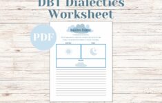 Dialectics Worksheet DBT Tool Dialectical Behavior Therapy Self help Growth Change Mental Health Tool Mental Wellness Etsy