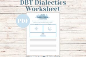 Dialectical Conflicts Dbt Worksheet