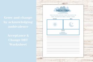 Dbt Acceptance And Change Worksheet