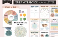 Grief Worksheets Grief Journey Journal Depression Worksheets Anxiety Worksheets Kids Feelings Social Emotional Learning Grief And Loss Etsy