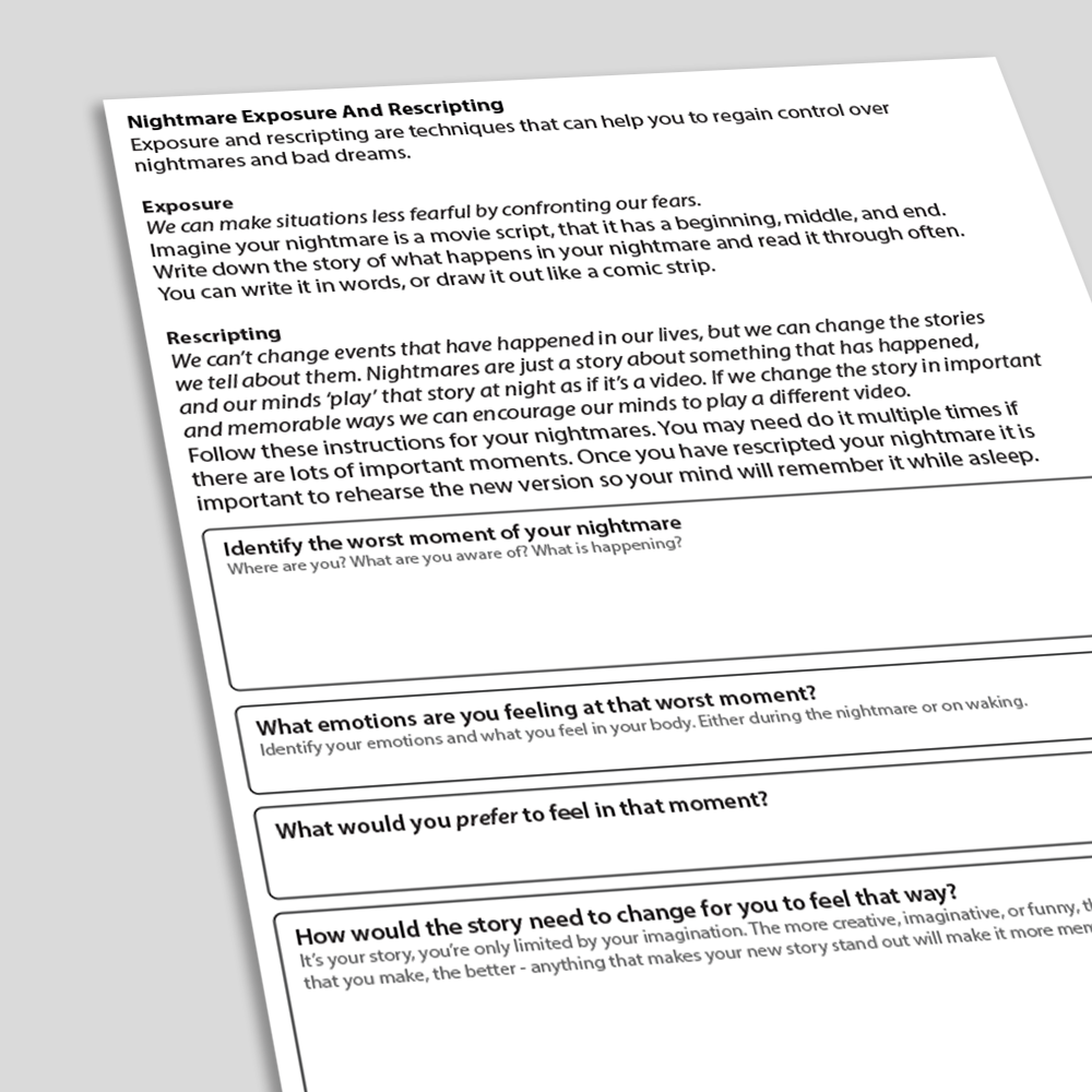 Dbt Nightmare Protocol Worksheet Pdf