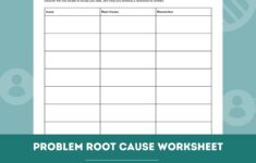 Problem Root Cause Worksheet Editable Fillable PDF Template For Counselors Psychologists Social Workers Therapists Etsy New Zealand