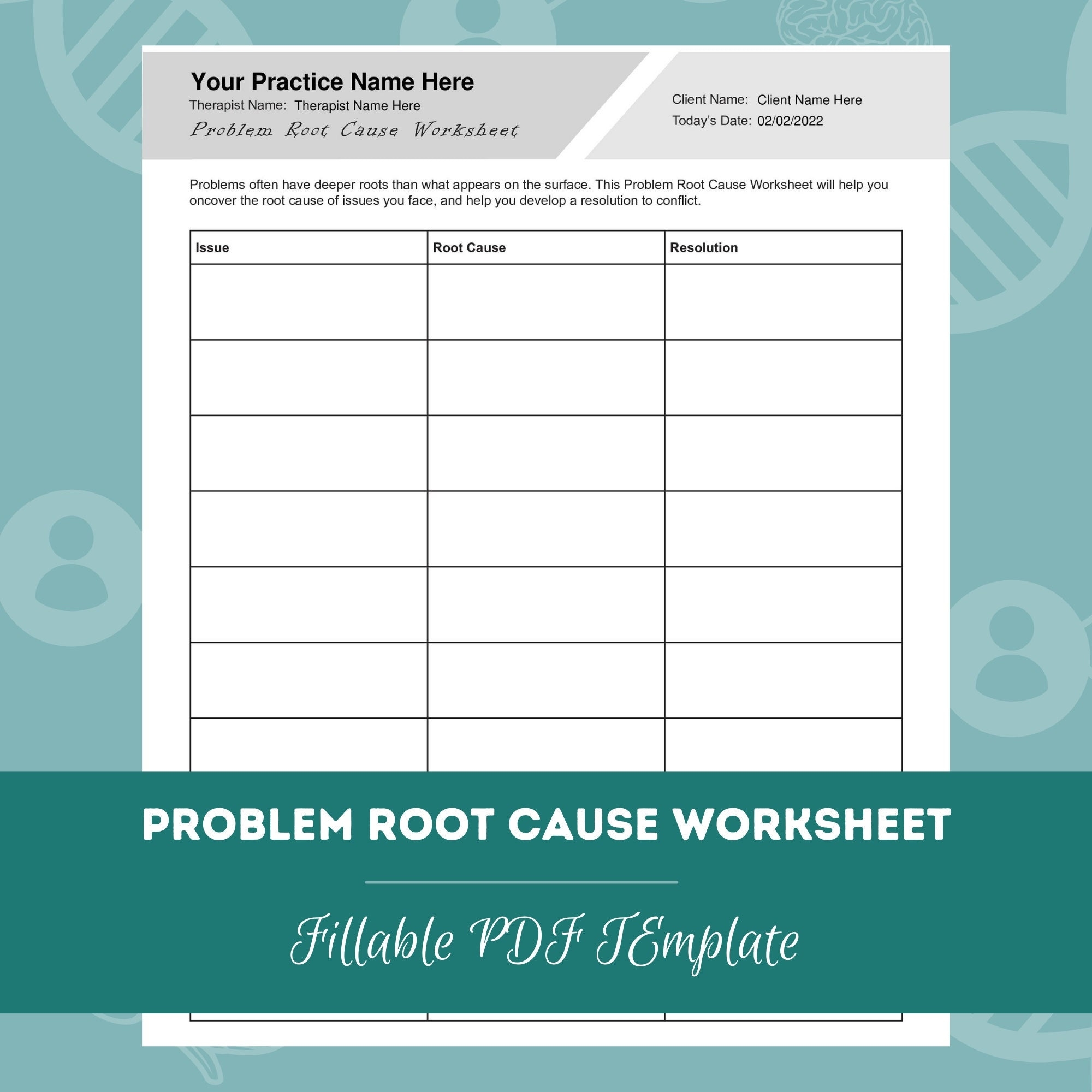 Dbt Worksheet Cause Analysis