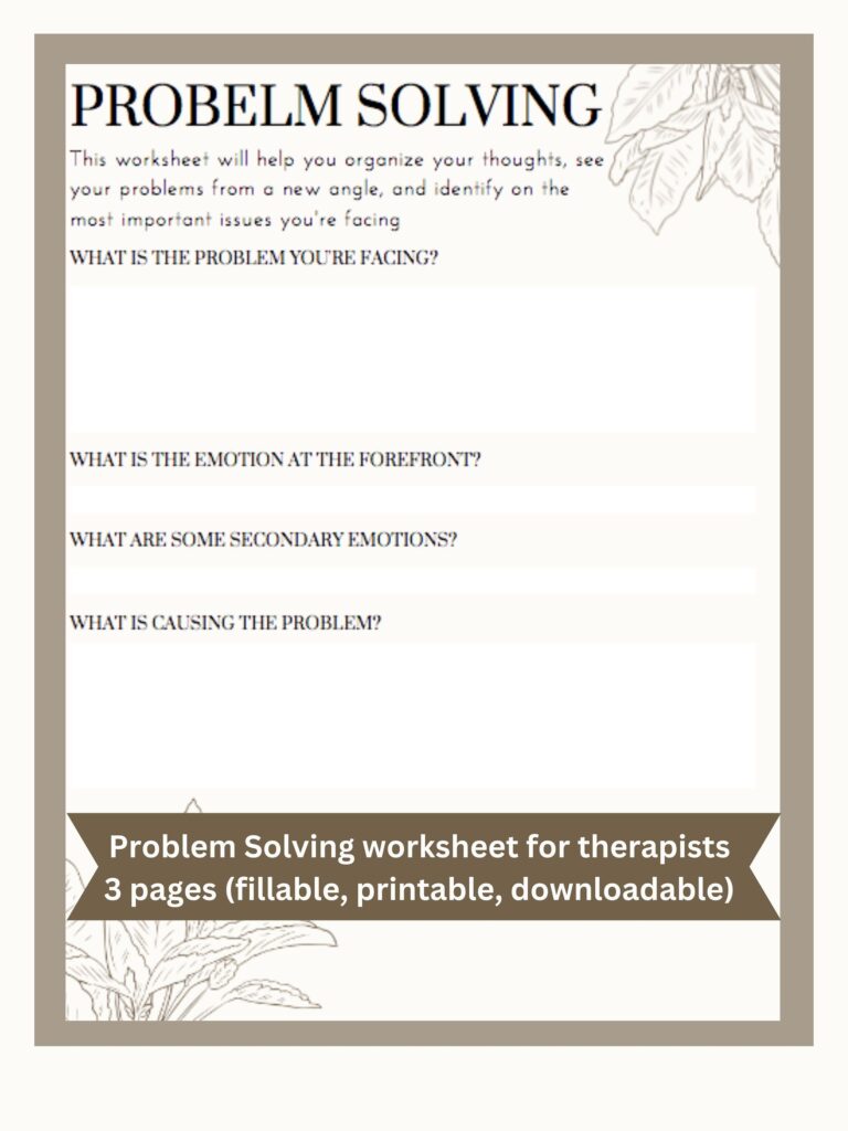 dbt problem solving worksheet pdf