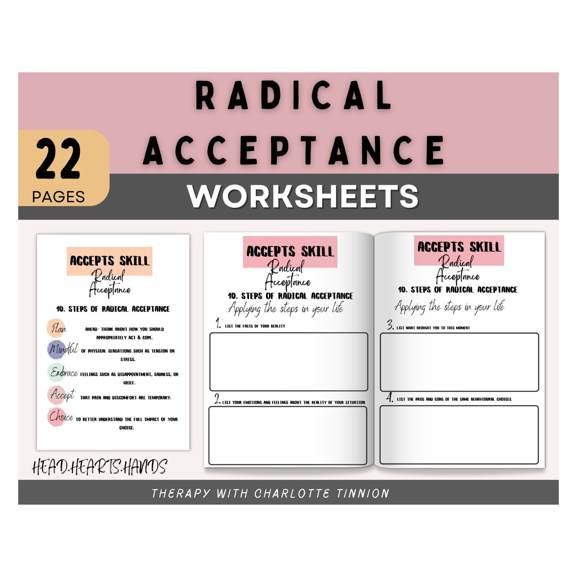 Printable Dbt Radical Acceptance Worksheet