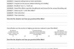 Dbt Core Mindfulness Worksheets