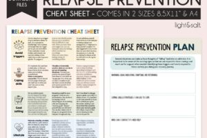 Dbt Skills For Relapse Prevention Worksheet