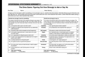 Dbt Dime Game Worksheet