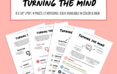 Turning The Mind Distress Tolerance Skill Handouts Etsy