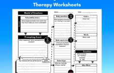 Understanding Emotions Printable DBT Worksheets Emotion Regulation Therapy Worksheets Etsy