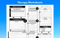 Understanding Emotions Printable DBT Worksheets Emotion Regulation Therapy Worksheets Etsy Norway