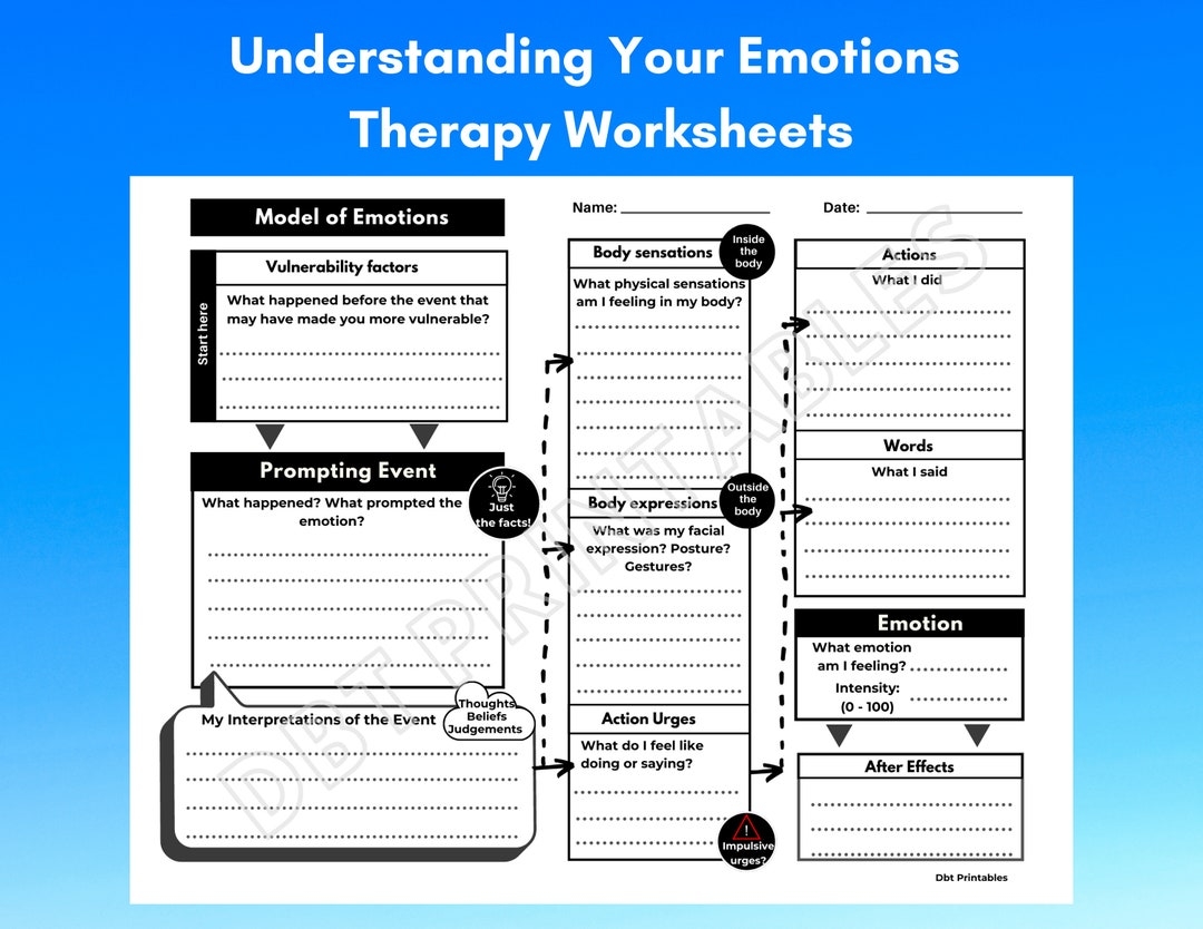 Anxiety Dbt Worksheets