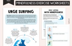 Urge Surfing Mindfulness Technique Therapy Worksheets Addiction Recovery Sobriety Substance And Abuse Drugs And Alcohol Crisis Plan Etsy Israel