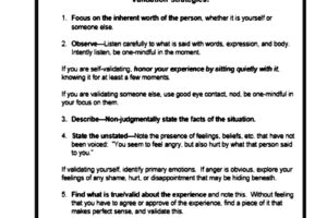 Dbt Emotional Invalidation Worksheet