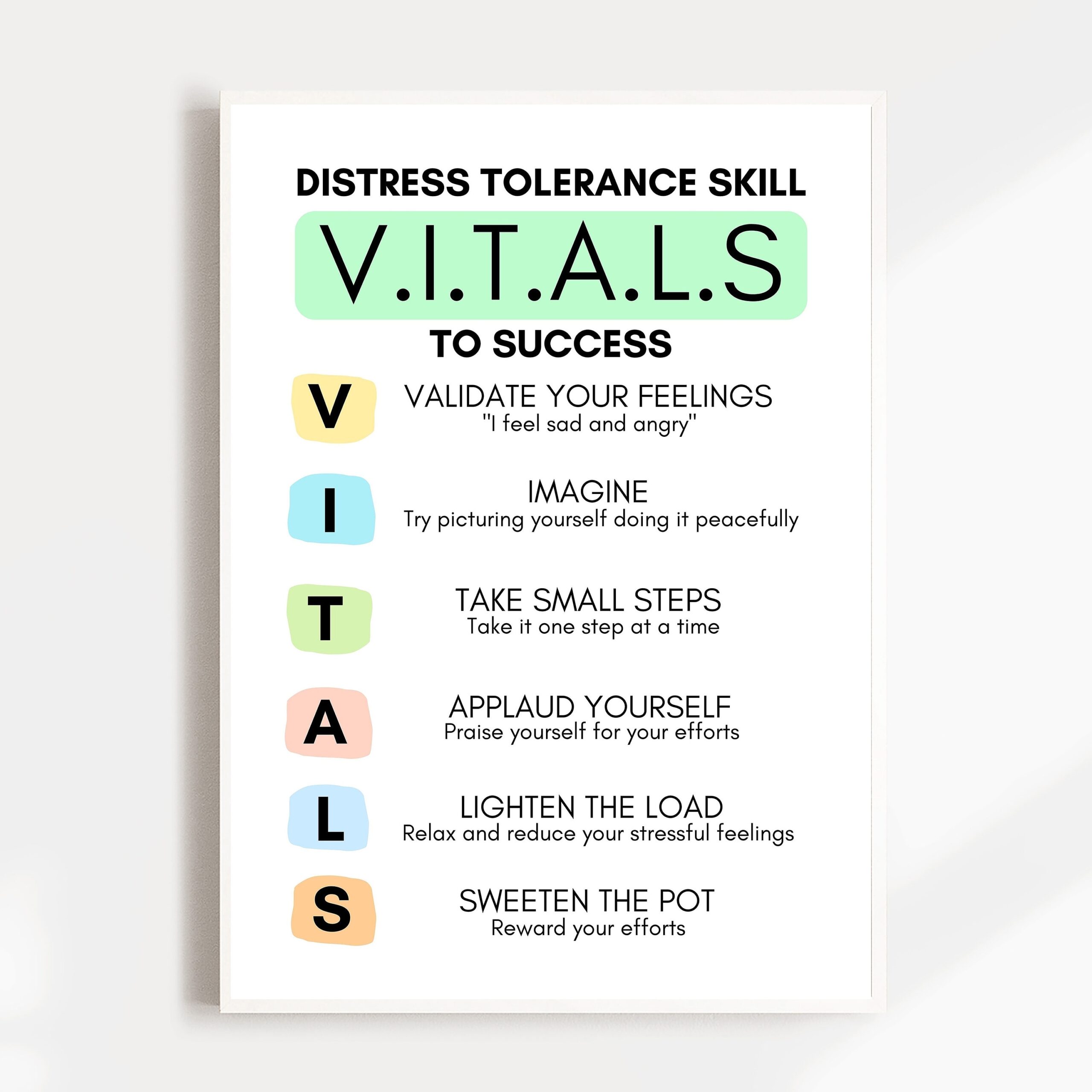 Dbt V.I.T.A.L.S Worksheet - DBT Worksheets