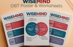 Wise Mind DBT Poster Worksheet DBT Mindfulness Skill Coping Skills PDF Fillable Therapy Worksheet Posters Instant Download Etsy Hong Kong